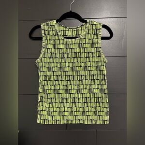 Retro Gauze Stretch Textured Women’s Tank Top Sz M EUC